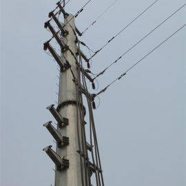 จีน เสาไฟฟ้ารูปหลายเหลี่ยม 50FT เสาไฟฟ้ากำลังกระจายเสาสำหรับ 132KV ผู้ผลิต