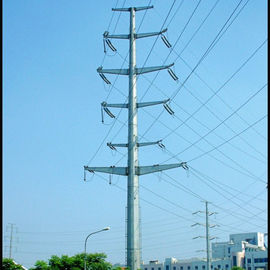 จีน เสาส่งกำลังเหล็กชุบสังกะสีไฟฟ้าแรงสูงสำหรับอุปกรณ์ไฟฟ้ากำลัง ผู้ผลิต