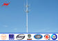 35M Height Round Sections Galvanized Monopole Cell Tower With Galvanized Stepped Bolt ผู้ผลิต