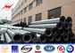 1.1 Safety 17m Height Electrical Power Pole 4.5mm Thickness Galvanised Steel Poles ผู้ผลิต