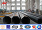 Bitumen 220kv steel pipes Galvanized Steel Pole for overheadline project ผู้ผลิต