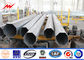 Bitumen 220kv steel pipes Galvanized Steel Pole for overheadline project ผู้ผลิต
