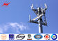 Round Tapered Mast Steel Structure Mono Pole Tower , Monopole Telecom Tower ผู้ผลิต