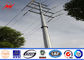 16m Q345 bitumen electrical power pole for overheadline project ผู้ผลิต