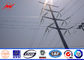 Class One 8M Galvanized Electric Power Pole 3mm for 69KV Transmission Line ผู้ผลิต