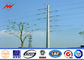 High voltage steel pole 90ft Galvanized Steel Pole for power transmission ผู้ผลิต