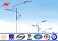 Tensile Strength Single Arm Galvanized Steel Highway Light Pole With 35m/s Windspeed ผู้ผลิต