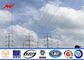 High Voltage 220 KV Double Circuit Electrical Galvanized Steel Pole For Transmission ผู้ผลิต