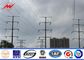 138 KV Transmission Line Electrical Power Pole , Steel Transmission Poles ผู้ผลิต