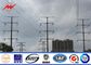 138 KV Transmission Line Electrical Power Pole , Steel Transmission Poles ผู้ผลิต