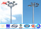 Custom Galvanized High Mast Light Pole with Double Luminaire Carriage Ring ผู้ผลิต