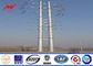 16sides 8m 5KN Steel Utility Pole for overhead transmission line power with anchor bolt ผู้ผลิต