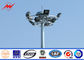 Powder Coated Outdoor Industrial Light Poles 35m / Galvanized Street Light Pole ผู้ผลิต