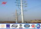 12sides 10M 2.5KN Steel Utility Pole for overhed distribution structures with earth rod ผู้ผลิต