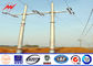 40ft 3KN 4mm Thickness Metal Utility Poles Q345 Material Galvanized Steel Pole ผู้ผลิต
