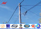 Professional Grade Three 128kv electric Steel Utility Pole 65ft 1000kg load ผู้ผลิต
