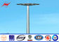 35M Round Galvanized Stadium High Mast Light Pole With 400kg Rasing Lifting System ผู้ผลิต