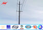 14m 500 Dan Tapered Steel Utility Pole , Galvanized Steel Poles With Climbing Ladder Protection ผู้ผลิต