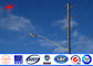 14m 500 Dan Tapered Steel Utility Pole , Galvanized Steel Poles With Climbing Ladder Protection ผู้ผลิต