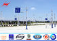 OEM Outdoor Conical 6m Parking Lot Lighting Pole With Single Bracket ผู้ผลิต