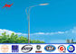 6 - 8m Height Solar Power Systerm Street Light Poles With 30w / 60w Led Lamp ผู้ผลิต