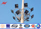 Outside Parking Lot Bitumen High Mast Tower 3mm 25m with Round Lamp Panel ผู้ผลิต