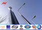 10m Conical Tapered Parking Lot Light Pole , Square Exterior Light Poles ผู้ผลิต