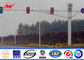 Octagonal Steel Street Lighting Poles Traffic Light Signals With Powder Coating ผู้ผลิต