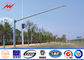 4m Seaside Freeway Traffic Sign Polyester Traffic Light Pole With Double Bracket ผู้ผลิต