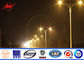 11m Outdoor Square Galvanized Parking Lot Light Pole With Double Arms ผู้ผลิต