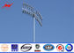 35M Polygonal High Mast Light Pole Sports Center Lighting With Winch System HPS Light ผู้ผลิต
