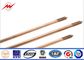 High Conductivity Copper Ground Rod 1/2&quot; 5/8&quot; 3/4&quot; Threaded Flat Pointed ผู้ผลิต