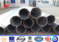 Outdoor Bitumen 20m African Galvanized Steel Power Pole with Cross Arm ผู้ผลิต