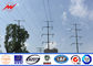 High Mast Steel Utility Pole Electric Power Poles 50000m Aluminum Conductor ผู้ผลิต