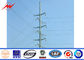 18m Outdoor Galvanizatiom Electric Power Pole 10kv To 220kv Power Capacity ผู้ผลิต