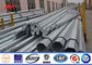 Angle Cross Arms 16 Sides 24 M Galvanized Steel Pole Electrical Transmission Towers ผู้ผลิต