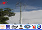 Angle Cross Arms 16 Sides 24 M Galvanized Steel Pole Electrical Transmission Towers ผู้ผลิต