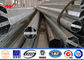 Outdoor ISO 14M Steel Transmission Pole Bitumen With Two Cross Arm ผู้ผลิต