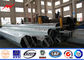 Galvanized 12M 10KN Electrical Power Pole For Transmission Distibution Line ผู้ผลิต