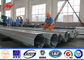Tapered Galvanized metal utility poles For Electrical Line Project ผู้ผลิต