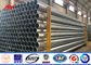 Powder Coating Steel Utility Pole 12m Treated transmission line poles with Cross Arm ผู้ผลิต