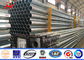 14M Galvanized Steel Transmission Pole 8 Sides Sections 4mm Wall Thickness ผู้ผลิต