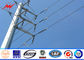 Round HDG 10m 5KN Steel Electrical Utility Poles For Overhead Transmission Line ผู้ผลิต