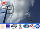 8m 10m 12m Electric Transmission Steel Power Pole Gr65 Tubular / Ladder Welded ผู้ผลิต