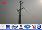 Conical Urban Road Electrical Power Pole Galvanized Steel Tapered 10kv - 550kv ผู้ผลิต