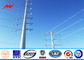 8 Sided 24M Clase 3000 Metal Steel Utility Poles For Transmission Overhead Line ผู้ผลิต