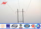 Double Arms Tapered Electrical Power Pole With Accessories 69 Kv Polygonal Octagonal ผู้ผลิต