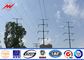 10M 15KN Galvanized 69KV Outdoor Electric Steel Power Pole for Distribution Line ผู้ผลิต
