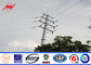 Round Steel Power Pole Multi - Pyramidal Distribution Line Electric Utility Poles ผู้ผลิต