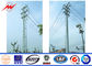 36KV ASTM A 123 Galvanized Electrical Steel Transmission Line Poles with Cross Arm ผู้ผลิต